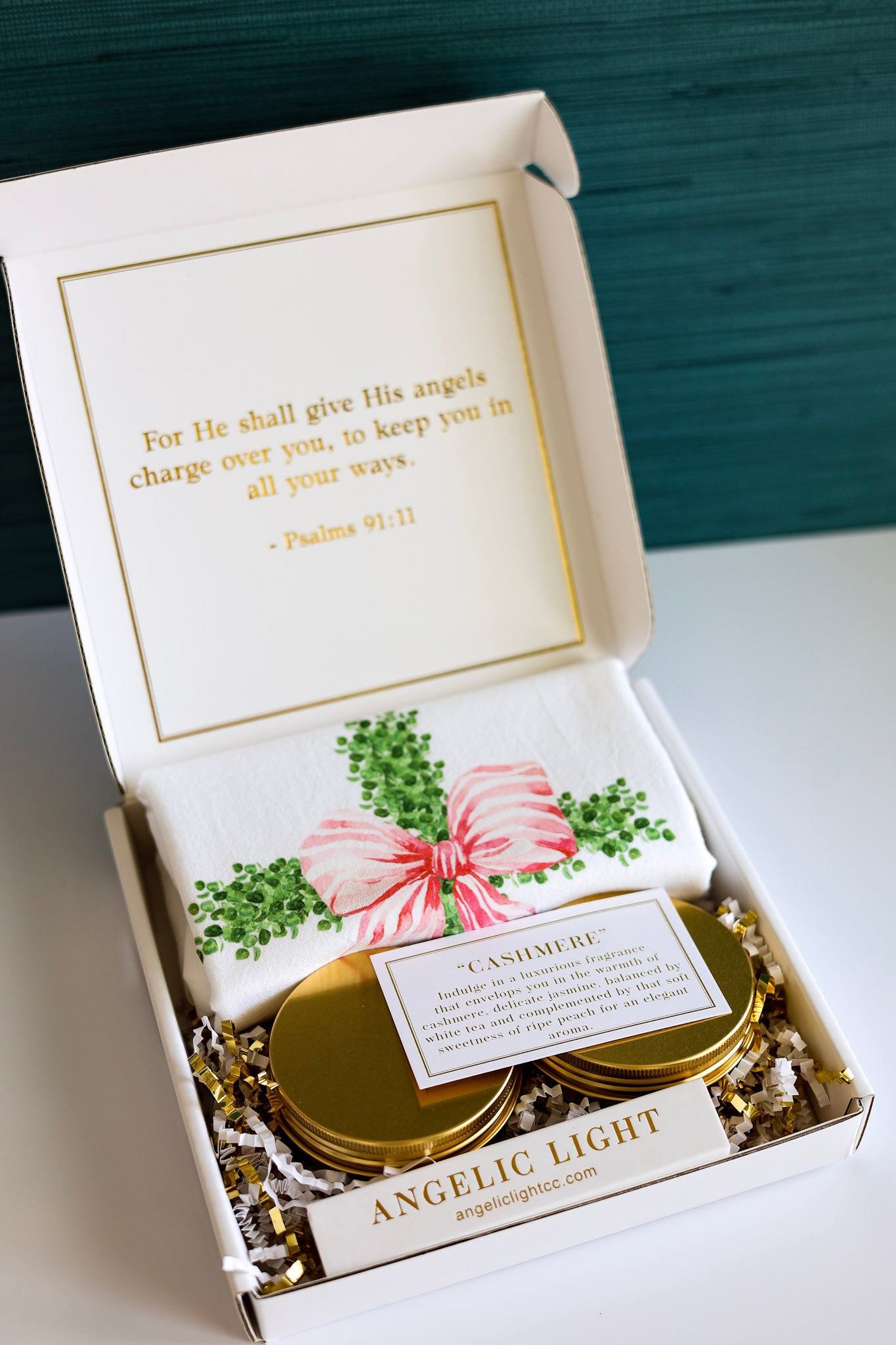 Cross Tea Towel Gift Box