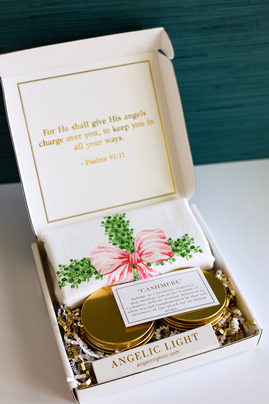 Cross Tea Towel Gift Box