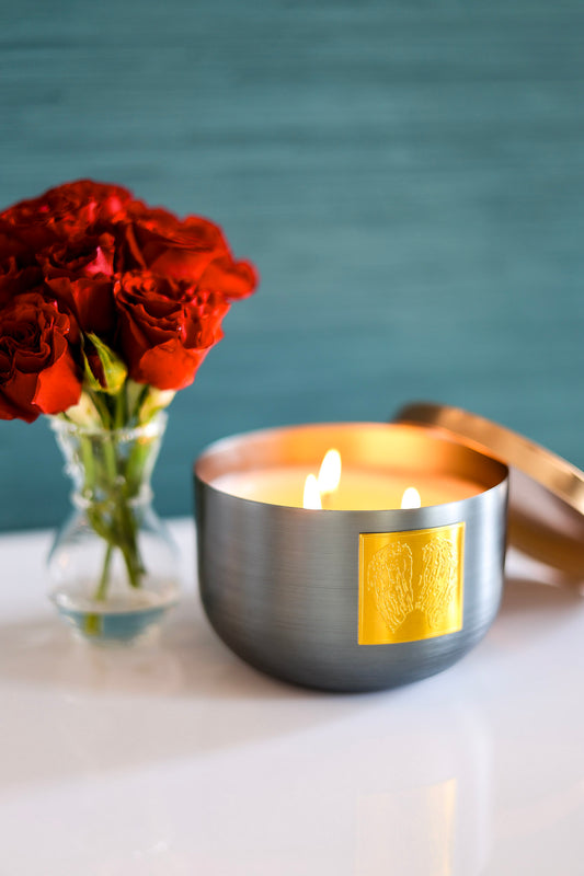 Fly Away Blue Tin Vessel