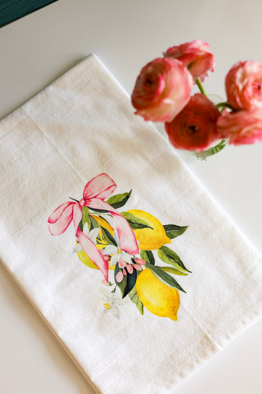 Lemon Tea Towel Gift Box