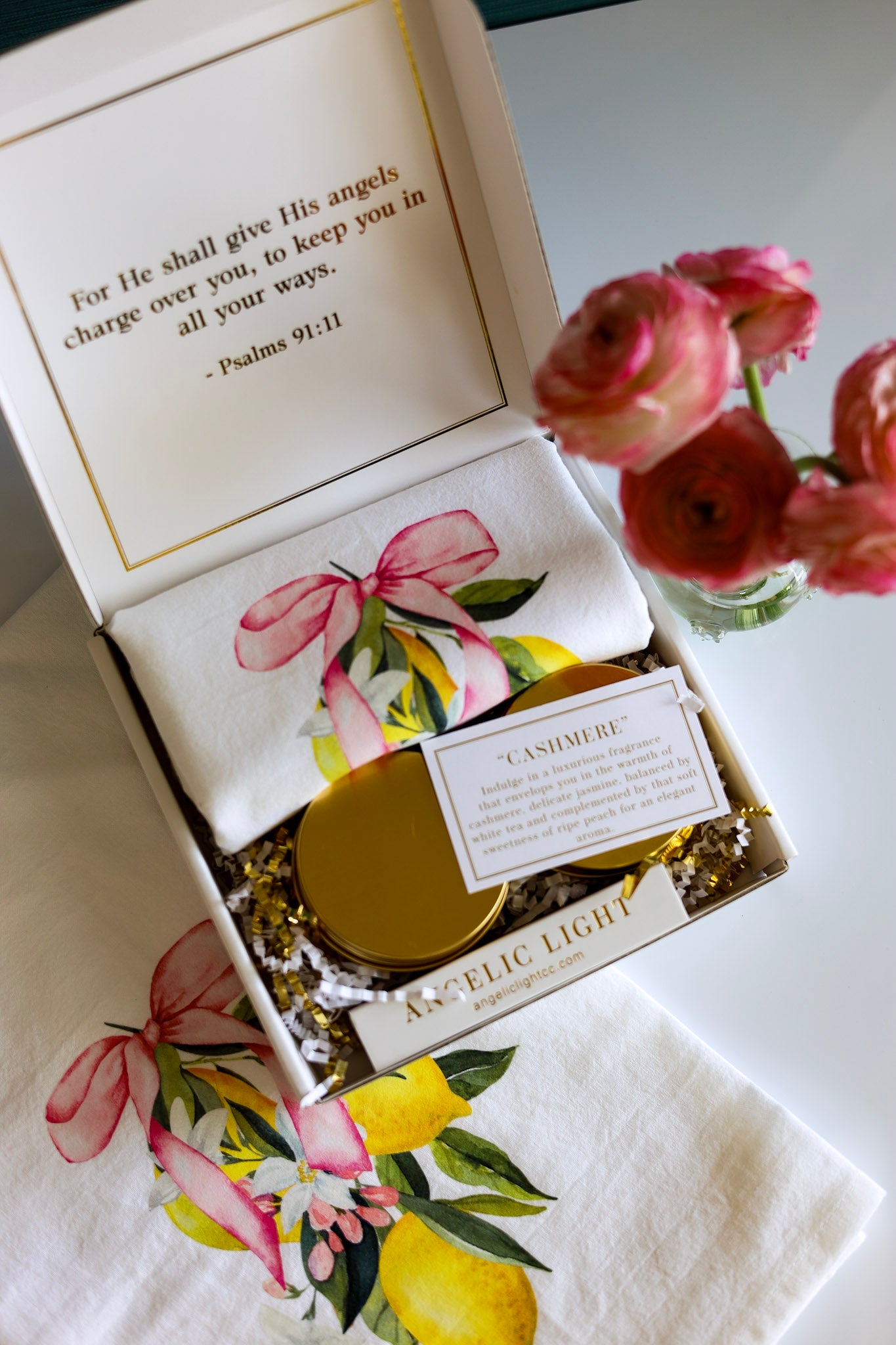 Lemon Tea Towel Gift Box