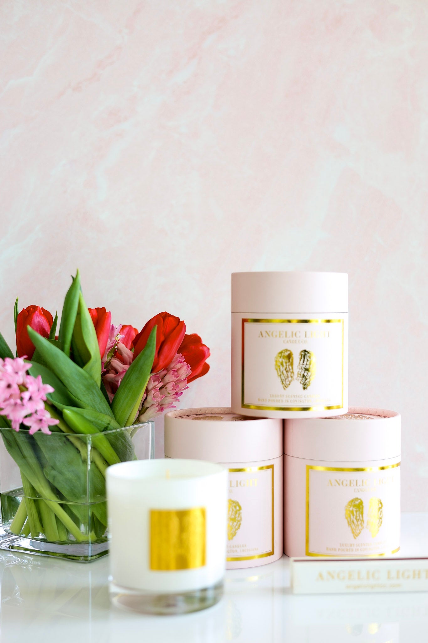 Heaven's Scent Candle Pink Box