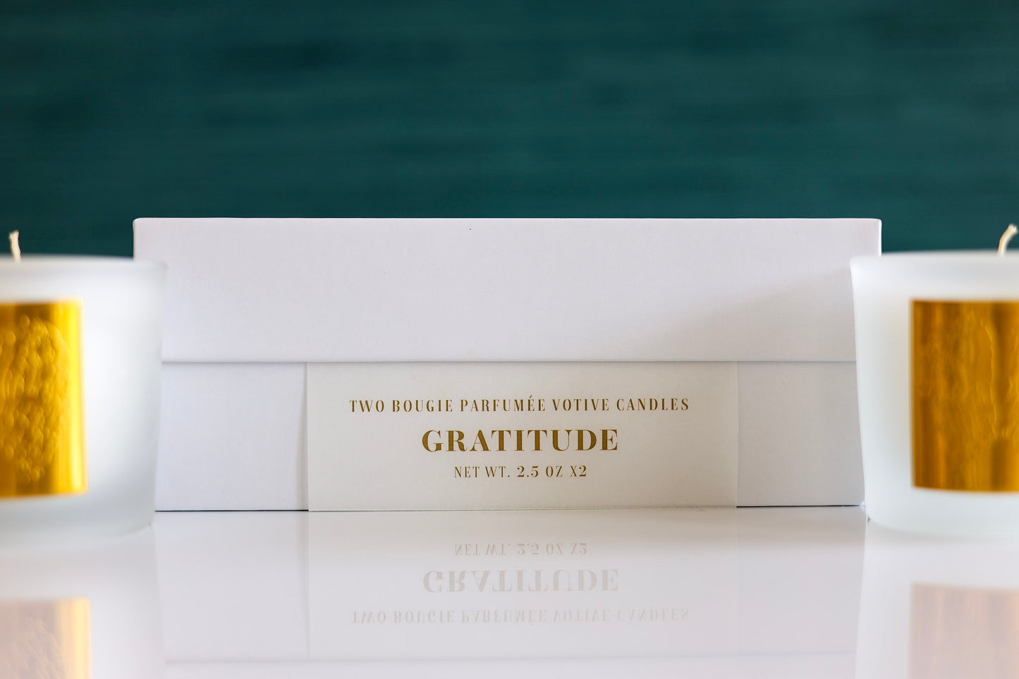Gratitude Votives : Bright Lime | Sea Salt | Plumeria | Crisp Driftwood | Sandalwood