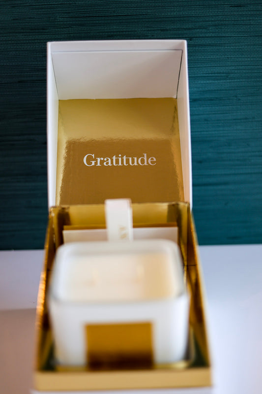 Gratitude : Bright Lime | Sea Salt | Plumeria | Crisp Driftwood | Sandalwood
